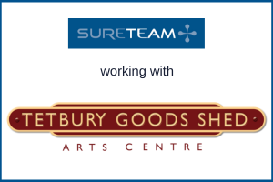 Sureteam and Tetbury Goods Shed Arts Centre Logos