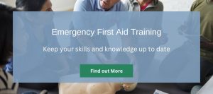 Man teaching group first aid skills