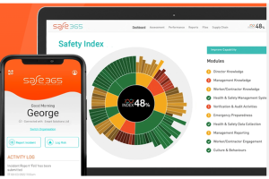 Safe365 management reporting screen